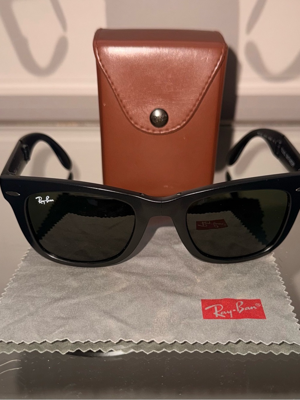 Ray-Ban Black Wayfarer-Style Sunglasses